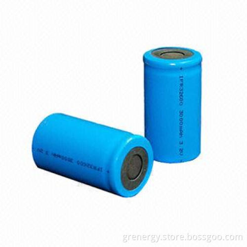 3.2V 3,000mAh LiFePO4 Batteries 26650 Size for R/C Car, Solar, UPS, Warning Lamp and Scooter, E-bike